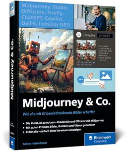 Midjourney u. Co.: Das neue Workbook zur Erstellung von KI-Bildern mit Midjourney. Inklusive Grundlagen, Praxisbeispielen und professionellen Prompts