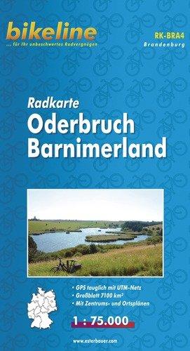 bikeline - Radkarte Oderbruch Barnimerland (BRA4), GPS-tauglich mit UTM-Netz