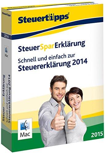 SteuerSparErklärung 2015, Mac-Version (für Steuerjahr 2014)