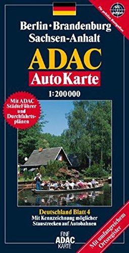 Berlin /Brandenburg /Sachsen-Anhalt: 1:200000 (ADAC AutoKarten Deutschland 1:200 000)