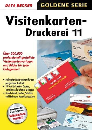 Goldene Serie Visitenkarten-Druckerei 11. CD-ROM für Windows