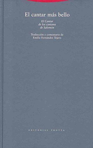 El cantar más bello : Cantar de los Cantares de Salomón