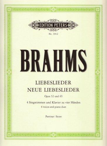 Liebeslieder / Neue Liebeslieder op. 52 / 65: Walzer für 4 Singstimmen und Klavier zu 4 Händen