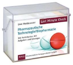 Last Minute Check - Pharmazeutische Technologie/Biopharmazie: 300 Karteikarten mit Aufgaben und Lösungen