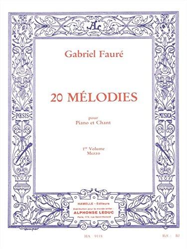 20 Melodies pour Piano et Chant Vol 1 Mezzo