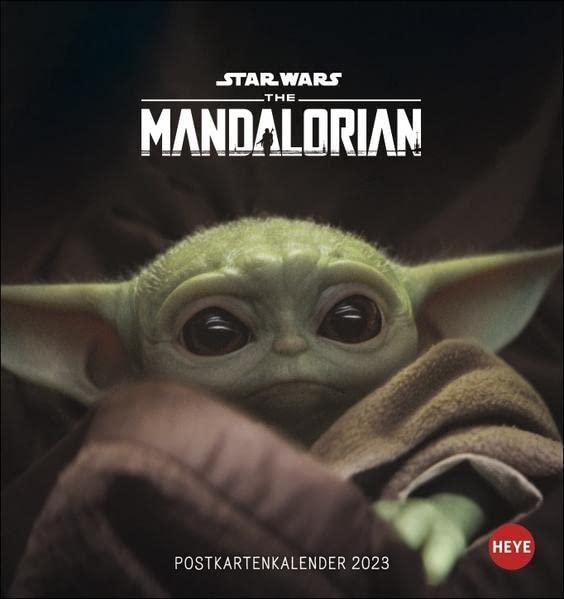 The Mandalorian The Child Postkartenkalender 2023 - Star Wars - Kalender mit perforierten Postkarten - zum Aufstellen und Aufhängen - mit Monatskalendarium - 16 x 17 cm