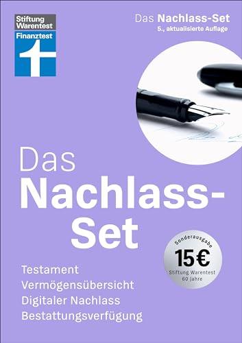 Das Nachlass-Set – die wichtigsten Fragen zum Thema Nachlass einfach erklärt, mit Steuerspartipps, Formularen und Ausfüllhilfen: Testament, Vermögensübersicht, Digitaler Nachlass, Bestattungsverfügung