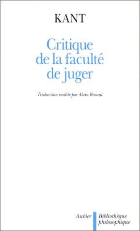 Critique de la faculté de juger