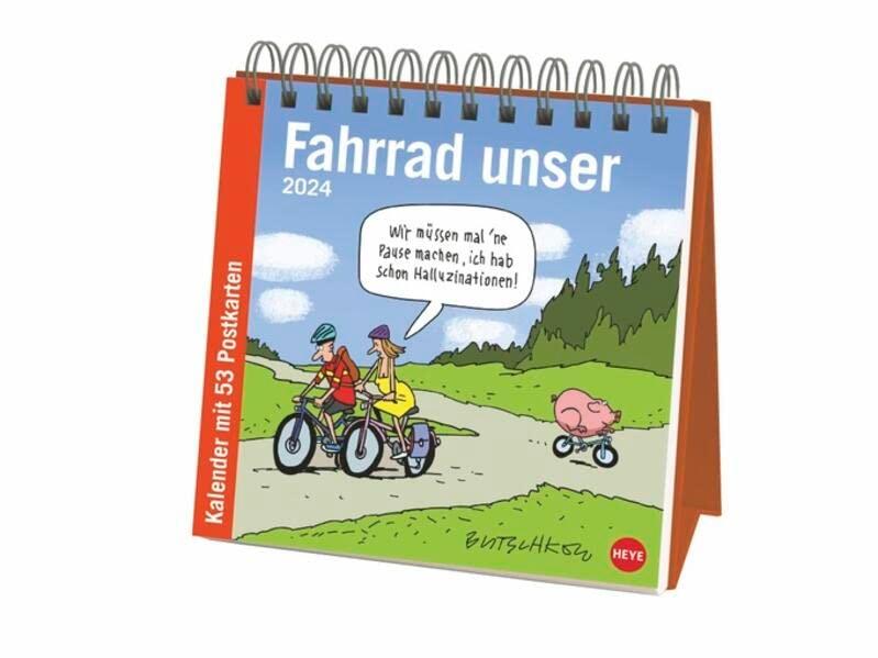 Butschkow: Fahrrad unser Premium-Postkartenkalender 2024