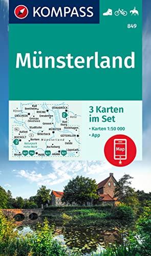 KOMPASS Wanderkarte 849 Münsterland (3-K-Set): 1:50000