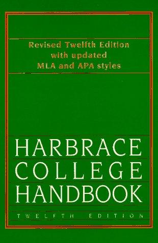 Harbrace College Handbook (Hodges Harbrace Handbook)