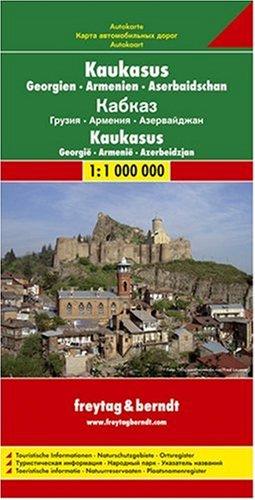 Kaukasus, Georgien, Armenien, Aserbaidschan 1 : 1 000 000. Ortsverzeichnis (Freytag u. Berndt Stadtpläne/Autokarten) (Country Road & Touring)