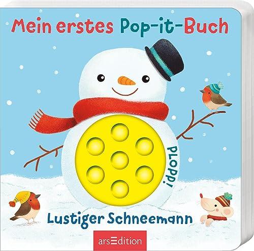 Mein erstes Pop-it-Buch – Lustiger Schneemann: Plopp! | Ein erstes Spielbuch für kleine Kinder ab 18 Monaten