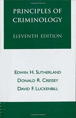 Principles of Criminology (The Reynolds Series in Sociology)