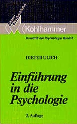 Grundriss der Psychologie / Einführung in die Psychologie (Urban-Taschenbücher)