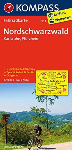 Nordschwarzwald - Karlsruhe - Pforzheim: Fahrradkarte. GPS-genau. 1:70000 (KOMPASS-Fahrradkarten Deutschland)