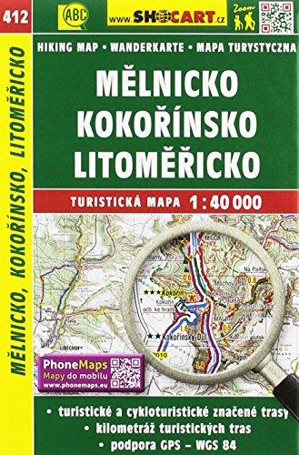 Wanderkarte Tschechien Melnicko, Kokorinsko, Litomericko 1 : 40 000: Turisticke Mapy Cesko