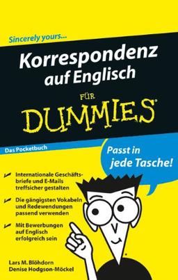 Korrespondenz auf Englisch für Dummies Das Pocketbuch (Fur Dummies)