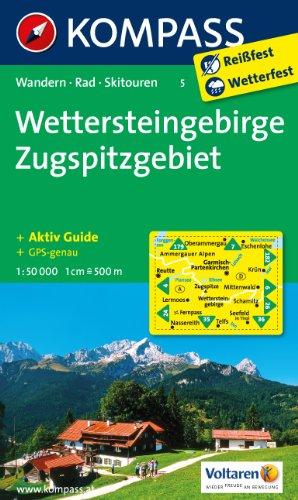 Wettersteingebirge - Zugspitzgebiet 1: 50 000: Wandern / Rad / Skitouren. GPS-geeignet