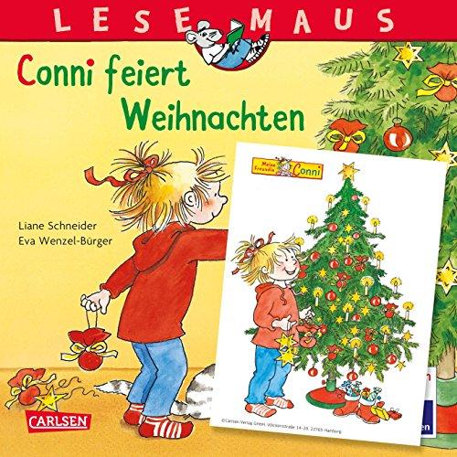 LESEMAUS 58: Conni feiert Weihnachten: Mit weihnachtlichem Conni-Fensterbild