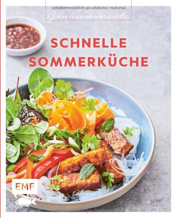 Genussmomente: Schnelle Sommerküche: Leichte Gerichte fix gekocht: Wassermelonensalat mit Feta, Spicy Gurken mit Kokos, Johannisbeer-Lassi und mehr!