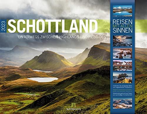 Schottland Kalender 2023, Wandkalender im Querformat (54x42 cm) - Natur- und Reisekalender, Highlands und Hebriden: Unterwegs zwischen Highlands und Hebriden