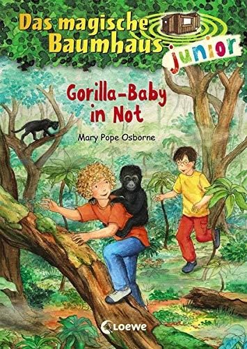 Das magische Baumhaus junior 24 - Gorilla-Baby in Not: Kinderbuch zum Vorlesen und ersten Selberlesen - Mit farbigen Illustrationen - Für Mädchen und Jungen ab 6 Jahre