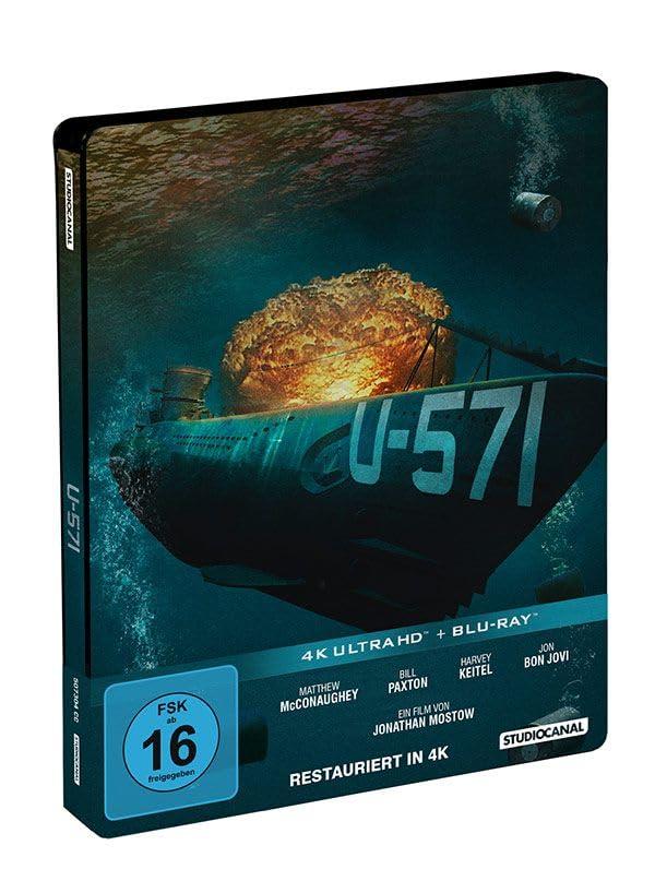 U-571 - 4k UHD Exklusiv Limitierte geprägte Steelbook Edition + Blu-ray