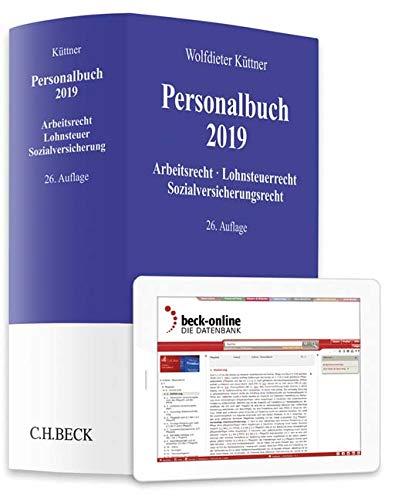 Personalbuch 2019: Arbeitsrecht, Lohnsteuerrecht, Sozialversicherungsrecht