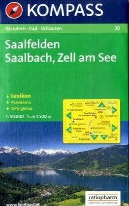 Saalfelden, Saalbach, Zell am See: Wander-, Bike- und Skitourenkarte. Mit Panorama. GPS-genau. 1:50.000