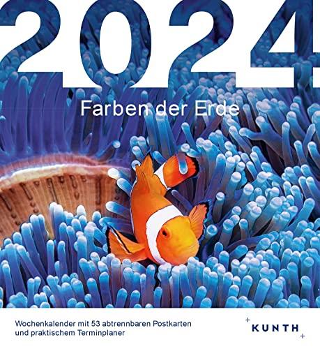 Farben der Erde 2024: KUNTH Postkartenkalender 52 Wochen