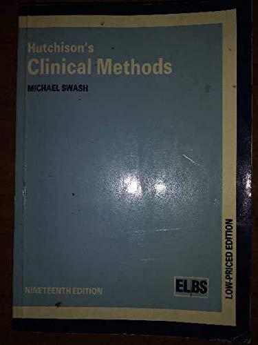 Hutchison's Clinical Methods (HUTCHINSON'S CLINICAL METHODS)