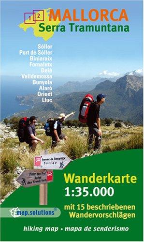 Mallorca - Serra Tramuntana: Wanderkarte 1:35000 mit 15 beschriebenen Wandervorschlägen