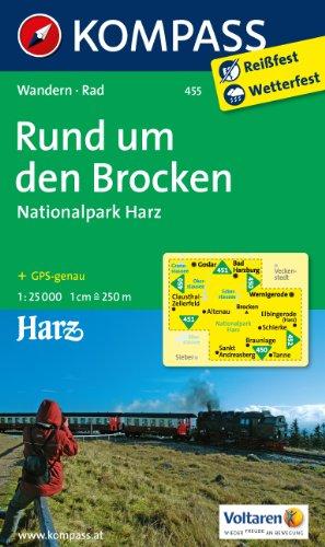 Rund um den Brocken - Nationalpark Harz 1 : 25 000: Wanderkarte mit Radrouten. GPS-genau