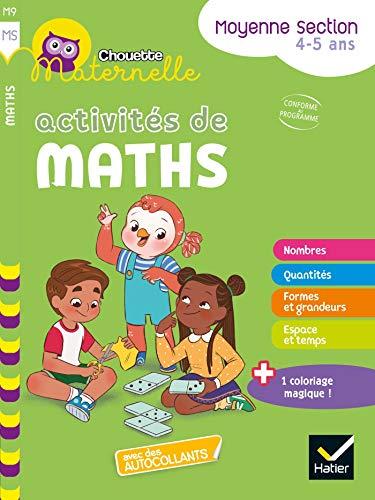 Activités de maths, moyenne section, 4-5 ans : nouveaux programmes