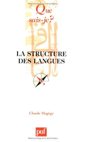 La structure des langues