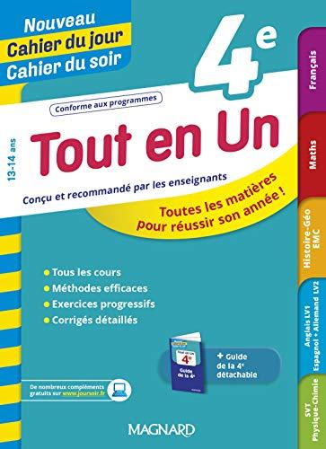 Tout en un 4e, 13-14 ans : toutes les matières pour réussir son année !