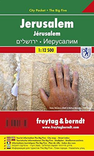 Freytag Berndt Stadtpläne, Jerusalem, City Pocket + The Big Five, wasserfest - Maßstab 1:9 000 - 1:12 500