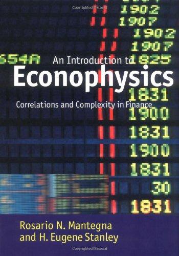 Introduction to Econophysics: Correlations and Complexity in Finance