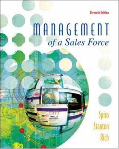 Management of a Sales Force (McGraw-Hill/Irwin Series in Marketing)