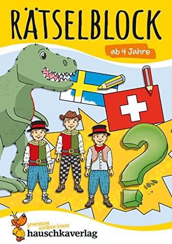 Rätselblock ab 4 Jahre, Band 2, A5-Block: Kunterbunter Rätselspaß: Labyrinthe, Fehler finden, Konzentration, Spaßhaben - Beschäftigung mit Lösungen (Rätseln, knobeln, logisches Denken, Band 643)