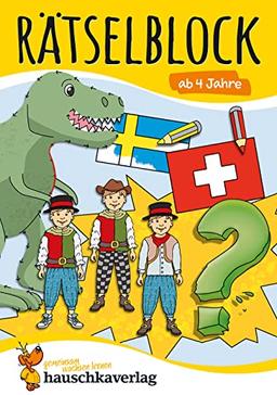 Rätselblock ab 4 Jahre, Band 2, A5-Block: Kunterbunter Rätselspaß: Labyrinthe, Fehler finden, Konzentration, Spaßhaben - Beschäftigung mit Lösungen (Rätseln, knobeln, logisches Denken, Band 643)