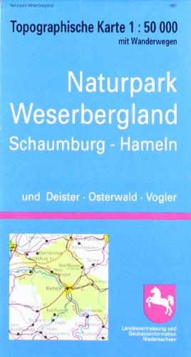 Topographische Sonderkarten Niedersachsen. Sonderblattschnitte auf der Grundlage der amtlichen topographischen Karten, meistens grösseres ... Hameln und Deister, Osterwald, Vogler: WL 5