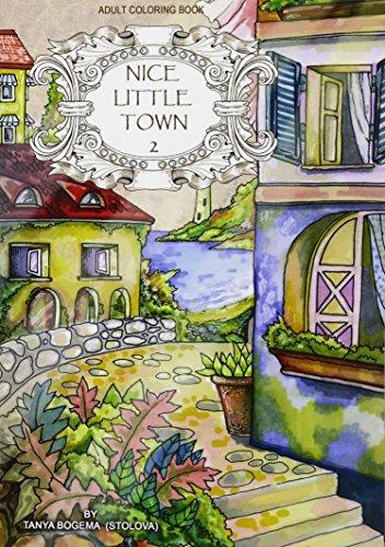 Adult Coloring Book: Nice Little Town