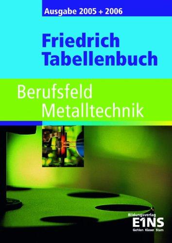 Friedrich-Tabellenbuch Berufsfeld Metalltechnik