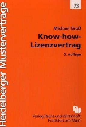 Know-how-Lizenzvertrag