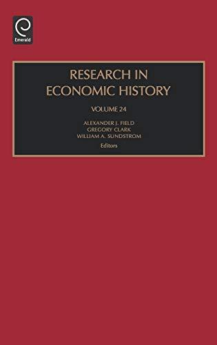 Research in Economic History: 24 (Research in Economic History)