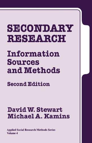 Secondary Research: Information Sources and Methods (Applied Social Research Methods Series, Band 4)