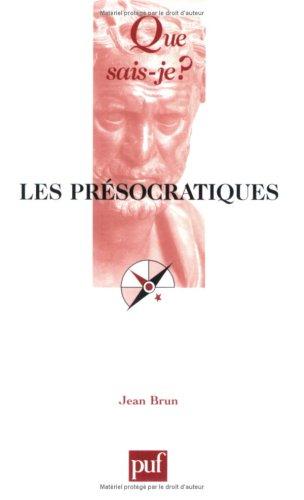 Les présocratiques