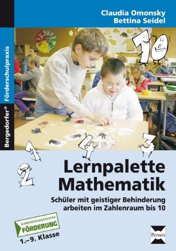 Lernpalette Mathematik: Schüler mit geistiger Behinderung arbeiten im Zahlenraum bis 10